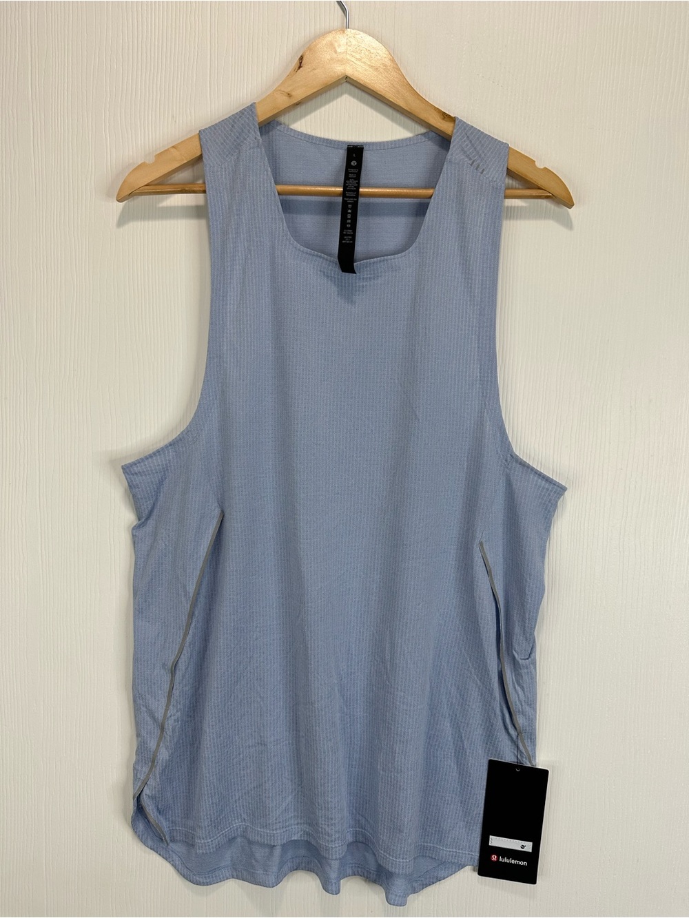 lululemon athletica fast and free Powder Blue Athletic Tank Top